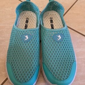 Women’s Aqua Shoes - Blue Size 10